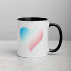 TRANSGENDER SCRIBBLE HEART Mug with Color Inside