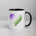 GENDER QUEER SCRIBBLE HEART Mug with Color Inside