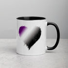 ASEXUAL/DEMISEXUAL SCRIBBLE HEART Mug with Color Inside