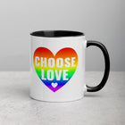 CHOOSE LOVE Mug with Color Inside