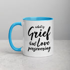 LOVE PERSEVERING Mug with Color Inside