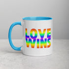 LOVE WINS Mug with Color Inside