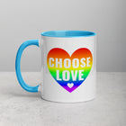 CHOOSE LOVE Mug with Color Inside