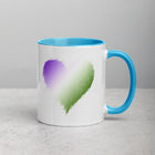 GENDER QUEER SCRIBBLE HEART Mug with Color Inside
