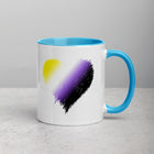 NON-BINARY SCRIBBLE HEART Mug with Color Inside