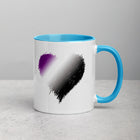 ASEXUAL/DEMISEXUAL SCRIBBLE HEART Mug with Color Inside