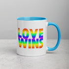 LOVE WINS Mug with Color Inside