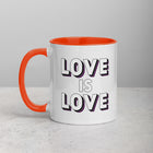 LOVE IS LOVE - ASEXUAL/DEMISEXUAL COLORS Mug with Color Inside