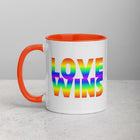 LOVE WINS Mug with Color Inside