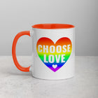 CHOOSE LOVE Mug with Color Inside