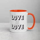LOVE IS LOVE - ASEXUAL/DEMISEXUAL COLORS Mug with Color Inside