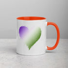 GENDER QUEER SCRIBBLE HEART Mug with Color Inside