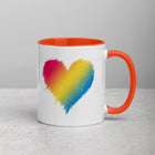 PANSEXUAL SCRIBBLE HEART Mug with Color Inside