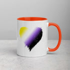 NON-BINARY SCRIBBLE HEART Mug with Color Inside