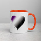 ASEXUAL/DEMISEXUAL SCRIBBLE HEART Mug with Color Inside
