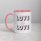 LOVE IS LOVE - ASEXUAL/DEMISEXUAL COLORS Mug with Color Inside
