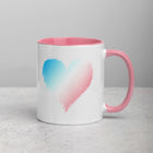 TRANSGENDER SCRIBBLE HEART Mug with Color Inside