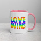 LOVE WINS Mug with Color Inside