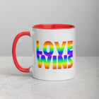 LOVE WINS Mug with Color Inside