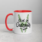 GOD OF OUTCASTS Mug with Color Inside