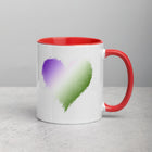 GENDER QUEER SCRIBBLE HEART Mug with Color Inside