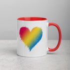 PANSEXUAL SCRIBBLE HEART Mug with Color Inside
