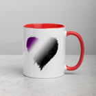 ASEXUAL/DEMISEXUAL SCRIBBLE HEART Mug with Color Inside