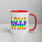 LOVE WINS Mug with Color Inside