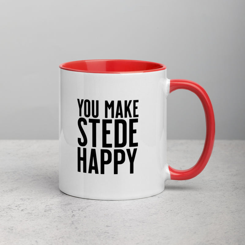 WHAT MAKES ED & STEDE HAPPY Mug with Color Inside
