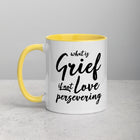 LOVE PERSEVERING Mug with Color Inside