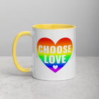 CHOOSE LOVE Mug with Color Inside