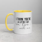 A LITTLE BIT IN LOVE WITH ME Mug with Color Inside
