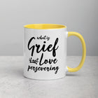 LOVE PERSEVERING Mug with Color Inside