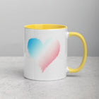 TRANSGENDER SCRIBBLE HEART Mug with Color Inside