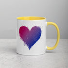 BISEXUAL SCRIBBLE HEART Mug with Color Inside