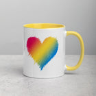PANSEXUAL SCRIBBLE HEART Mug with Color Inside