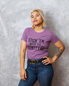 PRE-ORDER -- MADAM PRESIDENT  Women's crop shirt