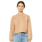 Pre-Order -- STUPID CANADIAN BIRD Women's Crop Raglan Fleece Crewneck Sweatshirt