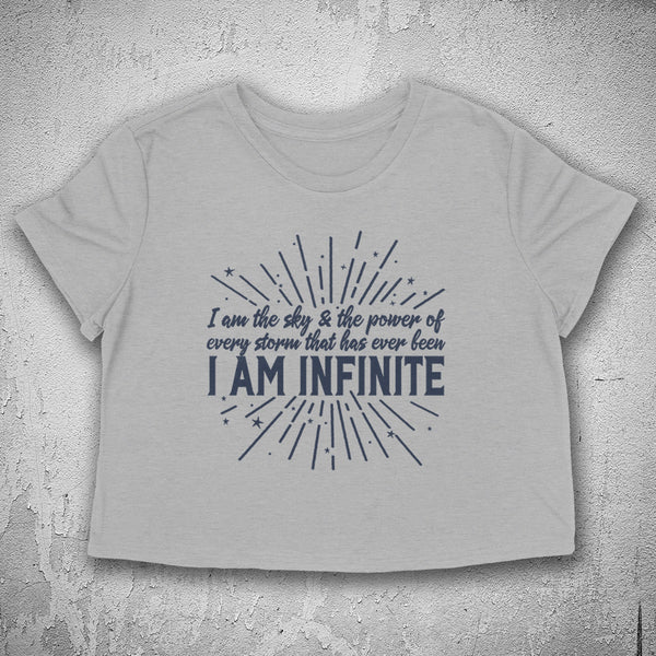 I AM INFINITE Women's crop shirt