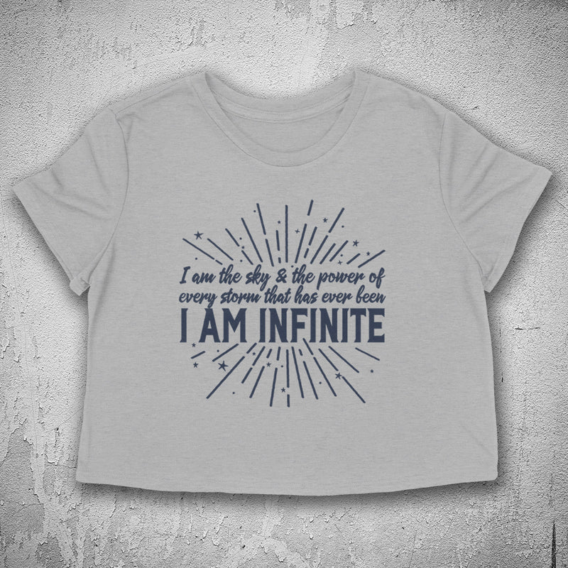 I AM INFINITE Women's crop shirt