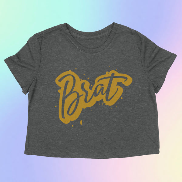 PRE-ORDER -- BRAT  Women's crop shirt