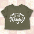 PRE-ORDER -- TROY AND ABED Women's crop shirt