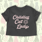 PRE-ORDER -- CHILDLESS CAT LADY  Women's crop shirt