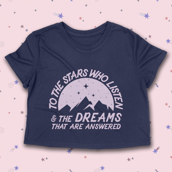 PREORDER -- TO THE STARS  Women's crop shirt