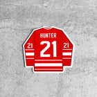 HOCKEY JERSEY Vinyl Stickers, choose one or the whole set