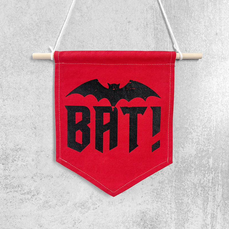 BAT! Colorful Hand Dyed Pin Banner