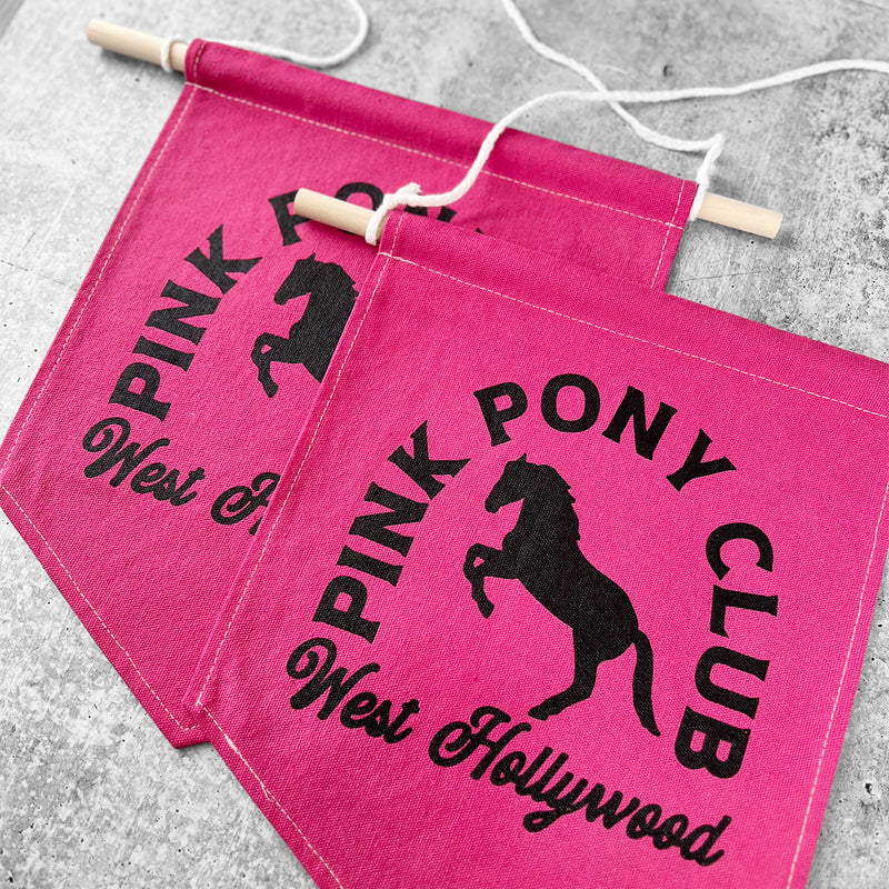 PINK PONY CLUB Colorful Hand Dyed Pin Banner