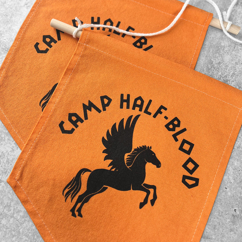 CAMP HALF BLOOD Colorful Hand Dyed Pin Banner