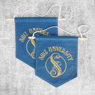 SHZ UNIVERSITY Colorful Hand Dyed Pin Banner