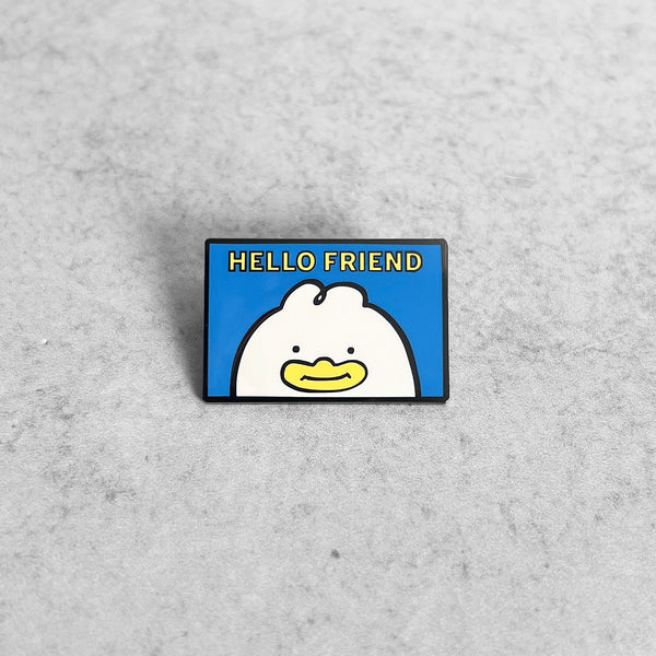HELLO FRIEND Lapel Pin